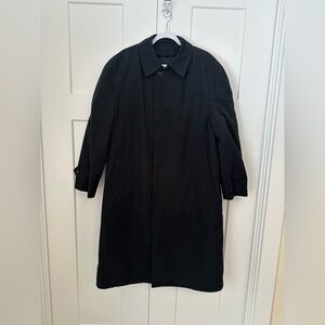 London Fog Men's Classic Black Trench Coat
